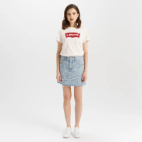 【LEVIS】女款 牛仔裙 牛仔短裙 滿版LOGO設計 人氣新品 003W3-0001