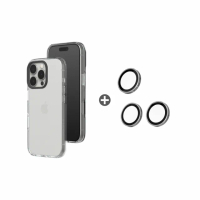 【RHINOSHIELD 犀牛盾】iPhone 16 Pro/16 Pro Max 耐衝殼鏡頭貼組｜Clear透明殼+鏡頭保護貼