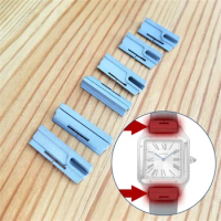 watch band strap metallic inserts inside replacement parts for Cartier SANTOS DUMONT