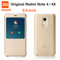 Xiaomi Redmi Note 4 / Redmi Note 4X Flip Case 100% Original Xiaomi MI Brand Note4 NOTE4x Pro Cover Global PU Leather Case 5.5"