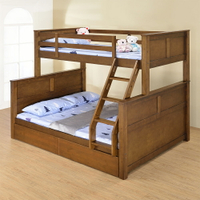 隆納三人雙層床(附抽屜x2)❘上下鋪/雙層床/兒童床鋪/床架/單人床【YoStyle】