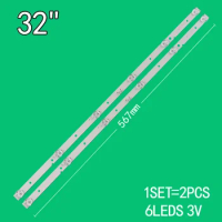 1SET=2PCS 6leds 3V2W 567mm for 32 inch LCD TV JL.D32061330-001SS-M NE-32F301CN16 backlight strip