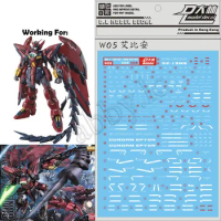 for MG 1/100 OZ-13MS Epyon D.L Model Master Water Slide pre-cut Caution Warning Details Add-on Decal Stickers W05 DL Dalin W EW