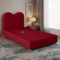 Divan Avella Aesthetic Sandaran Kasur Springbed Modern Rangka Sandaran Kasur Minimalis Bludru 160cm