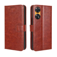 For OPPO Reno 8T 4G Luxury Crazy Horse Leather Case Suitable for OPPO Reno8T Reno 8T 4G Phone Case