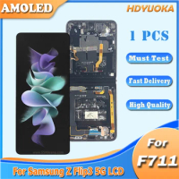6.7" AMOLED For Samsung Z Flip 3 F7110 LCD Display Touch Screen Replacement For Samsung Z Flip3 5G LCD F711B Display