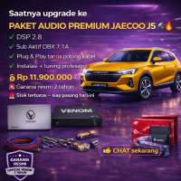 Venom Paket Audio Premium Jaecoo J5 dengan DSP 2.8 Sub Aktif DBX 7.1A Plug & Play tanpa potongan kab