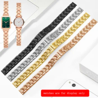 Small Size Stainless Steel Watchband Replacement Lola Rose CK Female's Watch Accessories 10mm Black Golden