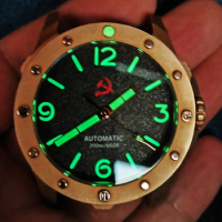 Bronze Men's Watch Automatic Mechanical Movement Pt5000/Sw200 Movement 200M Waterproof Titanium Case Custom Dial Fashion Watch