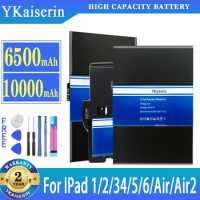 YKaiserin Battery For IPad 1 2 3 4 5 6 Air 2 Air2 For IPad1 Ipad2 Ipad3 Ipad4 Ipad5 Ipad6 A1566 A1571 A1474 A1376 A1219 Batteria