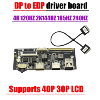 4K 120HZ DP to EDP driver board Signal Adapter 2K 144HZ 165HZ 240HZ 30pin 40pin LCD display Screen laptop coaxial EDP cable