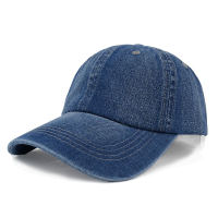 Foreign Trade Denim Hat Female Baseball Cap Men's Worn Looking Washed-out Fashion Pure Cotton Light Board Cross-Border Peaked Cap Sun Hat