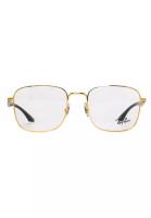 Ray-Ban Rayban Unisex Gold Metal Square Eyeglasses RB6469250052