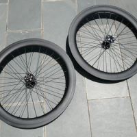 Ultra Light Wheel 60mm Full Carbon Road Cyclocross Bike Clincher Wheelset Disc Brake Thru Axle Front 110*12mm &amp; Rear 148*12mm