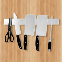 包郵不銹鋼磁力刀架磁吸壁掛式廚具掛架廚房用品磁性刀架廚房用品