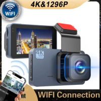 Car DVR Dashcam 4K Wifi GPS Dual Lens Dash Cam Vehicle Camera Video Recorder 24H Parking Monitor Registrator Camcorder G-Sensor