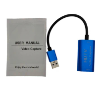 Video Capture Card USB 3.0 1080P 4K HDMI-Compatible Video Grabber Record Box For PC Game Camera Recording Live Streaming