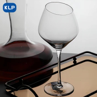 KLP 1pcs Crystal Glass Red Wine Glasses, Wedding Banquet Custom Hand Blown Highball Glasses, Big Belly Wine Glasses