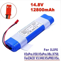 Upgrade 14.8V 12800mAh Lithium Battery for ILIFE V5 V5s V50 V3 plus v3s pro Robot Vacuum Cleaner ILIFE v5s pro battery