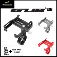 Phone Holder Hp Stang Sepeda Motor Flexible GUB P10 Besi Aluimunium Penyangga Handphone Kuat Kokoh P