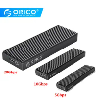 ORICO M2PAC3-G20 SSD Case M.2 NVME M Key M&amp;B Key Solid State Drive Box Type C USB 3.2 20Gbps External Hard Drive Enclosure