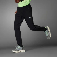 【adidas 愛迪達】長褲 男款 運動褲 亞規 RUN IT TKO PANT 黑 IL7187