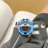 For Beats Studio Buds 2021/Studio Buds+ Plus 2023 Cover with Hook,Cartoon Digimon Monster Digivice Design Silicone Earphone case