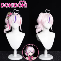 IN STOCK Maria Marionette Cosplay Wig DokiDoki VTuber Cosplay Synthetic High Heat Resistant Hair Pink Ponytail Wig Christmas
