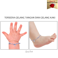 Gelang Kaki Gelang Tangan Bayi Titanium Kerincing Baby Bear  Perempuan Laki Laki Dengan Krincing Kri