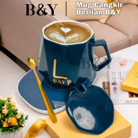 GELAS SET KERAMIK PEMANAS / CANGKIR SET DENGAN ALAT PEMANAS / MUG CANGKIR ELEKTRIK GELAS PEMANAS TEH
