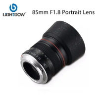 Lightdow Full Frame 85mm F1.8 Manual Focus Portrait Lens for Canon EOS 600D 550D 700D 1300D 6D 7D Sony Nikon DSLR Camera