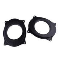 1 Pair Black Car Front Door Speaker Stereo Adapter 6x9" to 6.5" Plate Converter Plastic Fit for Toyota Camry