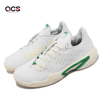 adidas 網球鞋 Barricade U Stan 男鞋 白 綠 週年紀念 皮革 抗扭轉 運動鞋 愛迪達 GZ1408