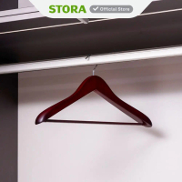 STORA 45 CM HANGER JAKET KAYU & PVC TUBE - COKELAT