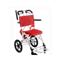 Aluminum folding wheelchair with pu tire,9.7Kg lightweight Traveling folding wheelchair