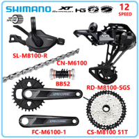 SHIMANO XT M8100 Kits 12V Derailleurs Groupset MTB Bike 1X12 Speed Shifter SL+RD-M8100 Rear CS-M8100 Original 12S Bicycle Parts