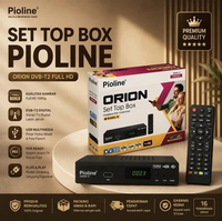 Pioline STB Orion Set Top Box DVB T2 TV Digital STB Pioline Orion Siaran Digital Receiver
