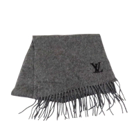 【二手名牌BRAND OFF】LOUIS VUITTON LV 路易威登 灰色 喀什米爾 Jhelam 圍巾