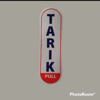 Sticker vynil sign label tarik dorong