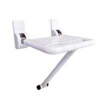 【CHAOJIN】衛生間折疊椅 無障礙洗澡椅 不銹鋼上翻沐浴兩用凳 沐浴椅(白色)