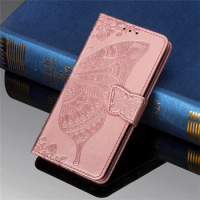 For TCL 10 LITE 10L 205 L10 Pro 4X 5g T601DL Phone Case 3D Embossed Butterfly Fashion Wallet Cases For Case Flip Cover