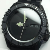 Flat ceramic bezel insert 38*31.5mm Convex word For Seiko SKX007 SKX009 watch parts