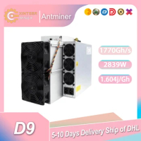 New Bitmain Antminer Miner D9 Hashrate 1.77T 2839W High End Server For X11 Algorithm Free shipping than L7 S19pro