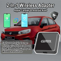 <caraikit>C2 2-in-1 Penyesuai Wireless Carbitlink Wireless Carplay Wireless Android Auto untuk Proto