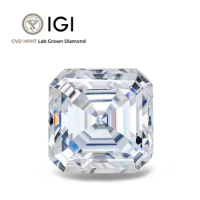 Loose Diamonds 0.5 CT 1carat 1.5carat 2carat 5carat Asscher Cut Lab Diamond Factory wholesale IGI Certified Lab Grown Diamond