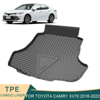 For Toyota Camry XV70 2018-2023 XV50 11-17 Sedan Hybrid Gasoline Car Cargo Liner TPE Trunk Mats Boot Tray Carpet Accessories