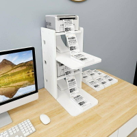 印表機置物架 打印機架子  置物架  辦公室熱敏紙條碼印表機架   案頭快遞單收納架 桌面影印機支架