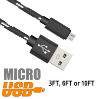 FAST Charger Data Sync Micro Cable USB Cord Android for Samsung LG Micro USB Cable for LG Stylo 2 Stylo 3 LG K20 LG G3 LG G4
