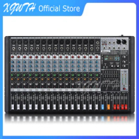 16 Channel Digital Mixer Sound Audio Mixing Console with 99 DSP Digital Reverberation Effects Bluetooth USB MP3 DJ Console