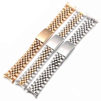 Watch Accessories Steel Strap 13 17 18 19 20 21 22mm Band For Rolex Men's And Women's Watch Band
